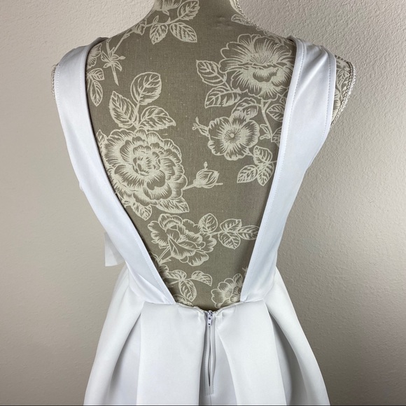 NWT Charlotte Russe  White Slip Dress Medium - Picture 6 of 12